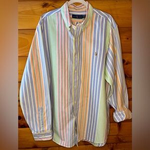 Ralph Lauren Pastel Multistripe Button-Down Shirt